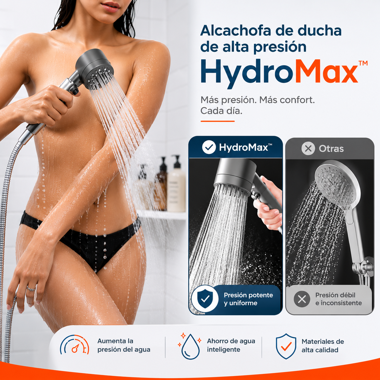 Alcachofa de ducha de alta presión - HydroMax™