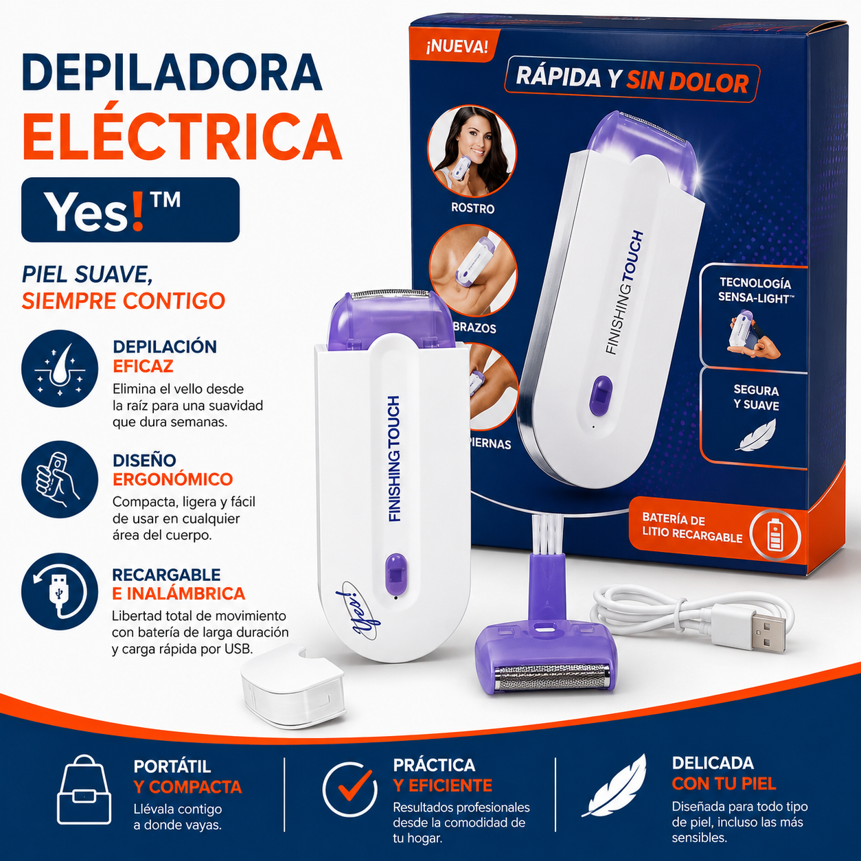 Depiladora eléctrica - Yes!™