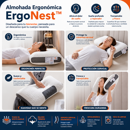 Almohada Ergonómica ErgoNest™