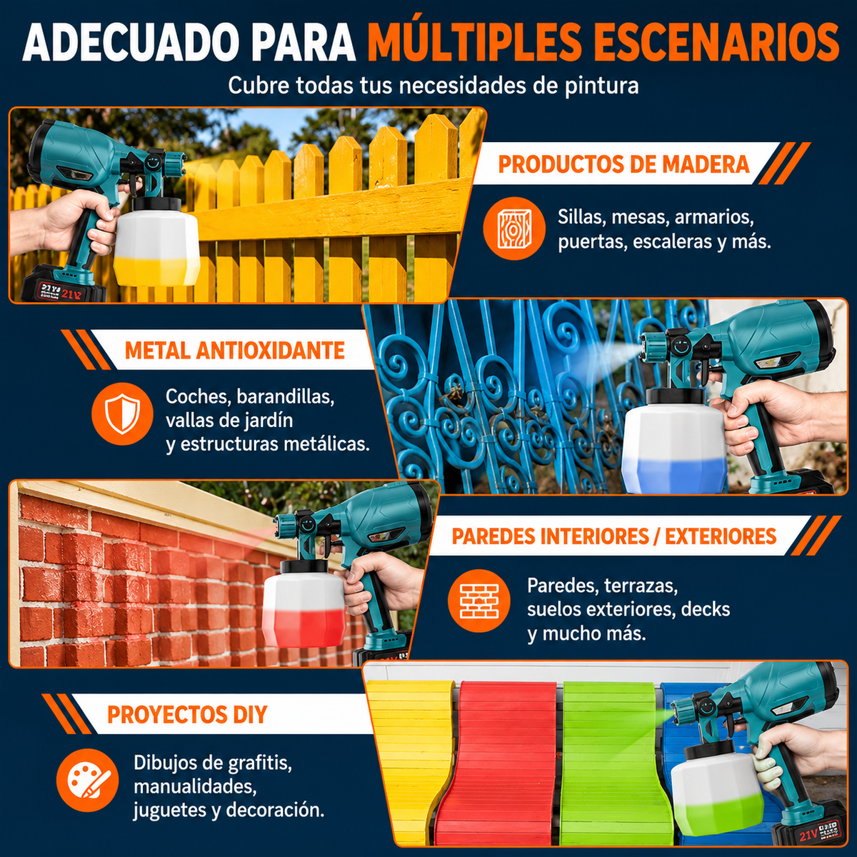 Pistola de Pintura Inalámbrica – ProPaint™ Max