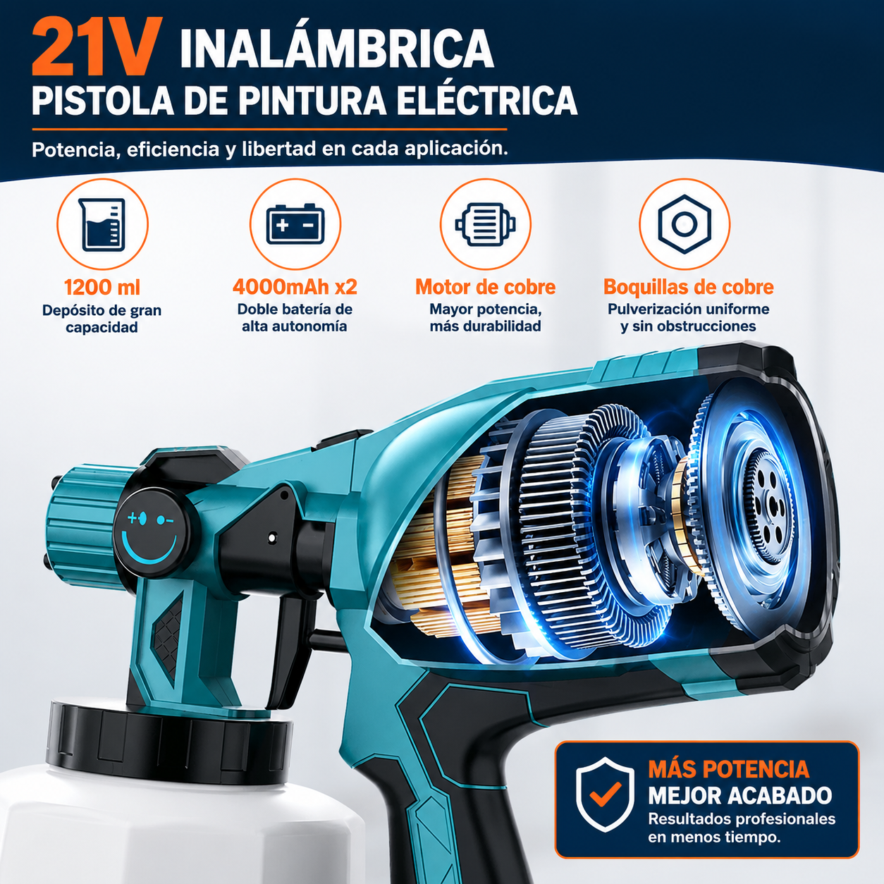 Pistola de Pintura Inalámbrica – ProPaint™ Max